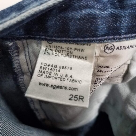 AG Adriano Goldschmied Jeans Womens 25 The Ex-Boyfriend Slouchy Slim Distressed - Picture 8 of 9